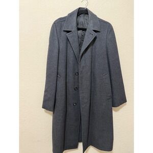 Men's Vintage Alligator Weatherstyle   Charcoal Gray‎ Overcoat Stripling's